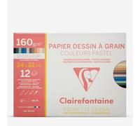 Clairefontaine : Etival : Drawing Paper : A4 : 12 Sheets : 160gsm : Pastel Colours