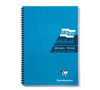 Clairefontaine Europa A5 Wirebound Card Cover Notebook Ruled 180 Pages Turquoise (Pack 5) - 5812Z