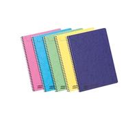 Clairefontaine 3154Z - Set of 10 Notemakers Europa Spiral Notebooks A4 21x29.7cm - 120 Detachable Lined Pages - 90g White Paper - Card Covers - Random Colours