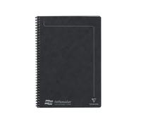Europa Notebook 4862Z A4 Ruled Spiral Bound Cardboard Hardback Black Perforated 60 Pages Pack of 10