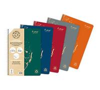 Clairefontaine Forever A4 Ruled Twin Wire Side Bound Soft Cover Assorted Perforated 120 Pages