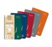 Clairefontaine Forever A5 Ruled Twin Wire Side Bound Soft Cover Assorted Perforated 120 Pages