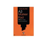 Goldline Clairefontaine A3 30 Sheet 70gsm Acid-Free Bleedproof Paper White Marke