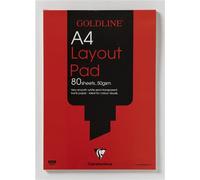 Clairefontaine Goldline A4 Layout Pad Bank Paper 50Gsm 40 Pages White Paper Gpl1a4z