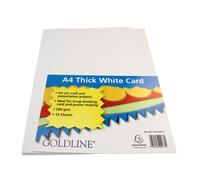 Clairefontaine Goldline A4 Thick Card, White, Pack of 15