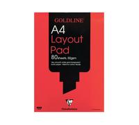 Goldline Clairefontaine A4 Layout Pad Bank Paper 50gsm 40 Pages White Paper GPL1