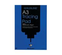 Clairefontaine - Ref GPT1A3Z - Goldline Professional Tracing Pad (Contains 50 Sheets) - A3 (420 x 297mm) in Size, 90gsm Paper, FSC-Certified - Suitable for Tracing Items