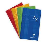 Clairefontaine Hard Cover Indexed Books, 11x17 cm, Squared, 90 g, 96 Sheets - Random Colour