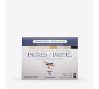 Clairefontaine - Ref 96486C - Ingres Pastel Colour Glued Pad (25 Sheets) - 18 x 24cm Size, Cotton Content, Acid Free, 130gsm Paper - Assorted Pastel Colours