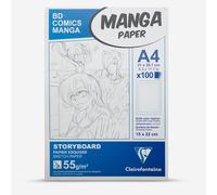 Clairefontaine : Manga Pad : A4 Story Board Paper : 55gsm