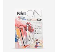 Clairefontaine - Ref 975409C - Paint'ON Multi-Technique Assorted Colour Paper Pad (24 Sheets) - A5 Size, 250gsm Heavyweight Paper, Slight Rough Grain, Acid Free, pH Neutral