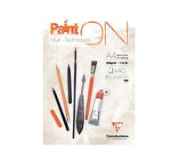 Clairefontaine Paint On Pad 250gsm Paper 40 Sheets A4 96537C