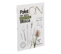 Clairefontaine PaintON 976122C Multi-Technical Glued Pad - 15 Sheets of Multi-Technical Drawing Paper with Slightly Rough Grain - A3 29.7 x 42 cm 250 g White