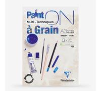 Clairefontaine : PaintOn Grained : Gummed Pad : 250gsm : 20 Sheets : A3
