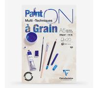 Clairefontaine : PaintOn Grained : Gummed Pad : 250gsm : 20 Sheets : A5