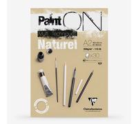 Clairefontaine : PaintOn Natural : Gummed Pad : 250gsm : 30 Sheets : A2