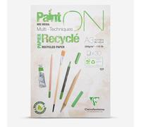 Clairefontaine : Paint'ON : Recycled : Multi-Techniques : Gummed Pad : A3 : 30 Sheets : 250gsm : White