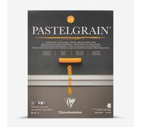 Clairefontaine : Pastelmat : No.1 : Pastelgrain : Glued Pad : 360gsm : 24x30cm (Apx.9.5x12in) : 12 Sheets : Assorted Grey