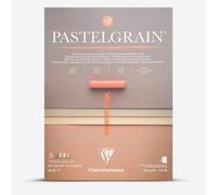Clairefontaine : Pastelmat : No.1 : Pastelgrain : Glued Pad : 360gsm : 30x40cm (Apx.12x15.5in) : 12 Sheets : Assorted Natural Colours