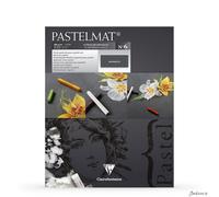 Clairefontaine Pastelmat Pad Cellulose Fibre 24x30cm 12 Sheets Anthracite 360gsm