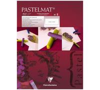 Clairefontaine - Ref 96029C - Pastelmat Pastel Card Pad No.3 (12 Sheets) - 360gsm Card - 30 x 40cm - White - Specially Formulated For Use With Pastels