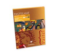 Clairefontaine Pastelmat Pad No.2 - Pastel Card Pad 30 x 40 cm, 12 Sheets, 360 gsm, Assorted Colours