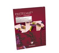 Clairefontaine - Ref 96029C - Pastelmat Pastel Card Pad No.3 (12 Sheets) - 360gsm Card - 30 x 40cm - White - Specially Formulated For Use With Pastels