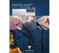 Clairefontaine - Ref 96016C - Pastelmat Pastel Card Pad No.1 (12 Sheets) - 360gsm Card - 18 x 24cm - Assorted Colours - Specially Formulated For Use With Pastels