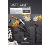 Clairefontaine - Ref 96016C - Pastelmat Pastel Card Pad No.1 (12 Sheets) - 360gsm Card - 18 x 24cm - Assorted Colours - Specially Formulated For Use With Pastels
