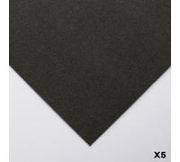 Clairefontaine : Pastelmat : Pastel Paper : Pack of 5 Sheets : 24x32cm : Anthracite