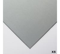 Clairefontaine - Ref 197017C - Pastelmat Card Sheets (Pack of 5 Sheets) - 360gsm Card - 24 x 32cm - Light Blue Colour - Specially Formulated For Use With Pastels