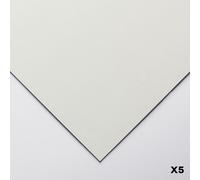 Clairefontaine - Ref 197010C - Pastelmat Card Sheets (Pack of 5 Sheets) - 360gsm Card - 24 x 32cm - Light Grey Colour - Specially Formulated For Use With Pastels