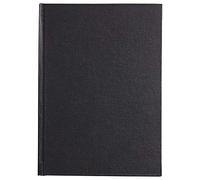 Clairefontaine - Ref 134245C - Goldline Casebound Pad (64 Ivory Sheets) - A5 (210 x 148mm) Size, 140gsm Paper, Portrait Layout - Black Cover - Suitable for Dry Techniques