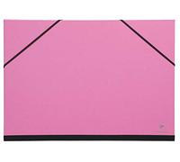 Clairefontaine - Ref 144606C - Art Folder with Elastic Straps Closure - Fuchsia Colour - Customisable Vellum Card Surface, Suitable for A4+ Sized Documents