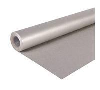 Clairefontaine - Ref 195776C - Recycled Coloured Kraft Paper Roll (Single Roll) - 70cm Width x 10m Length, Deep-Dyed Lined Kraft Paper, PEFC Approved - Silver Colour