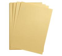 Clairefontaine - Ref 197180C - Maya Coloured Drawing Paper (Pack of 25 Sheets) - 120gsm Paper - 50 x 70cm - Gold Colour - Deep Dyed, Acid Free, pH Neutral