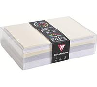 Clairefontaine - Ref 20842C - Pollen Card and Envelope Correspondence Set (Set of 40) - 110 x 155mm Sized, Assorted Colours, Inkjet & Laser Compatible - Wedding Colours