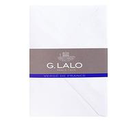 Lalo 21450L - Verge De France Pack of 25 gummed lined envelopes. Size: C6 11.4x16.2 cm, Laid Paper from France Extra-white Lined Correspondence Made in France