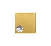 Clairefontaine - Ref 2191C - Pollen Iridescent Folded Card (Pack of 25 Sheets) - 160 x 160mm Sized, 210gsm Grained Card, Acid Free, Inkjet & Laser Printer Compatible - Gold