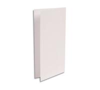 Clairefontaine - Ref 22585C - Pollen Iridescent Folded Card (Pack of 25 Sheets) - 106 x 213mm Sized, 210gsm Grained Card, Acid Free, Inkjet & Laser Printer Compatible - White