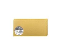 Clairefontaine - Ref 22590C - Pollen Iridescent Folded Card (Pack of 25 Sheets) - 106 x 213mm Sized, 210gsm Grained Card, Acid Free, Inkjet & Laser Printer Compatible - Gold