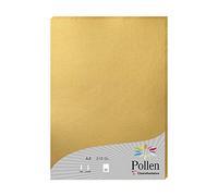 Clairefontaine - Ref 24390C - Pollen Coloured Paper (Pack of 25 Sheets) - A4 (210 x 297mm), 210gsm Paper, Inkjet & Laser Printer Compatible, Acid Free - Gold