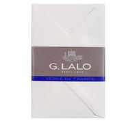 Clairefontaine - Ref 24400L - G.Lalo Gummed Lined Envelopes (Pack of 20) - 9 x 14cm in Size, PEFC-Certified, White Linings for Confidentiality - French Laid Paper - White