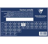 Clairefontaine - Ref 34002C - White Canvas Board (Portrait) - 35 x 27cm - 3mm Thick, Made from 100% Cotton, Suitable for Oil & Acrylic Paints, Acid Free Surface