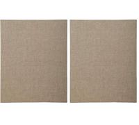 Clairefontaine - Ref 34144C - Natural Canvas Board - 18 x 24cm Sized, 3mm Thick, 75% Cotton & 25% Polyester - Transparent Coating for Oil & Acrylic Painting (Pack of 2)