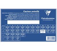 Clairefontaine - Ref 34151C - White Canvas Board (Landscape) - 55 x 38cm - 3mm Thick, Made from 100% Cotton, Suitable for Oil & Acrylic Paints, Acid Free Surface