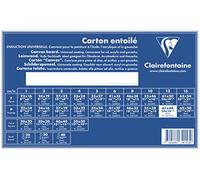 Clairefontaine - Ref 34153C - White Canvas Board (Landscape) - 61 x 46cm - 3mm Thick, Made from 100% Cotton, Suitable for Oil & Acrylic Paints, Acid Free Surface