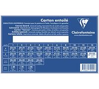 Clairefontaine - Ref 34155C - White Canvas Board (Landscape) - 65 x 50cm - 3mm Thick, Made from 100% Cotton, Suitable for Oil & Acrylic Paints, Acid Free Surface