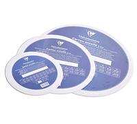 Clairefontaine - Ref 34174C - White Canvas Board (Round) - 40 x 40cm - 3mm Thick, Made from 100% Cotton, Suitable for Oil & Acrylic Paints, Acid Free Surface