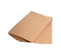 Clairefontaine - Ref 396006C - Kraft Paper (125 Sheets) - A3 (420 x 297mm) Sized - Natural Brown, Smooth Side & Ribbed Side, 90gsm Paper, Acid Free, pH Neutral